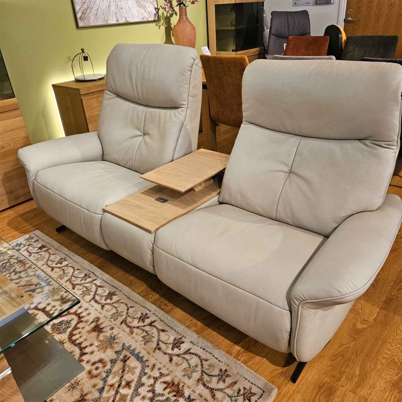 Showroom Clearance: Himolla Loona 2.5 Seater Electric Recliner Sofa, Middle Table Section & Lights Showroom Clearance: Himolla Loona 2.5 Seater Electric Recliner Sofa, Middle Table Section & Lights