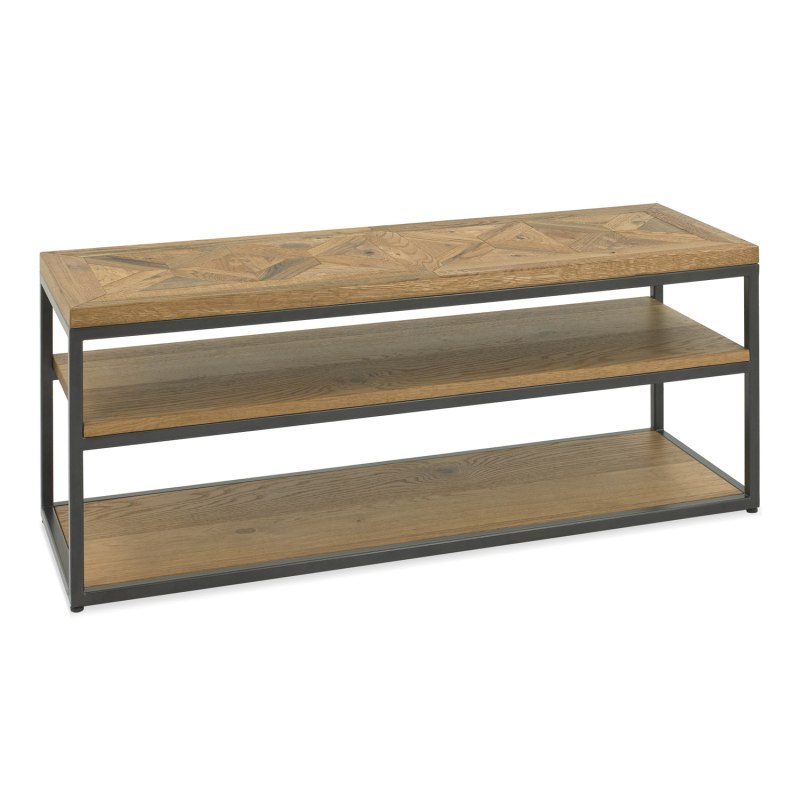 Ravi Rustic Oak Open Entertainment Unit Ravi Rustic Oak Open Entertainment Unit