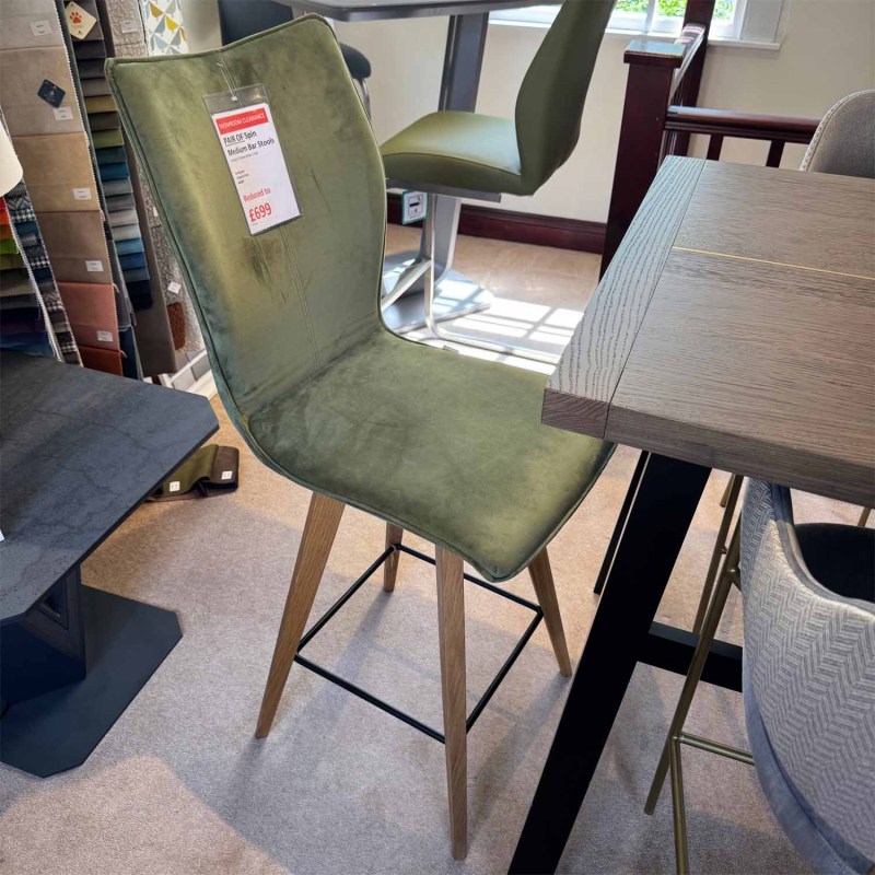 Showroom Clearance: Pair of Spin Medium Bar Stools Showroom Clearance: Pair of Spin Medium Bar Stools