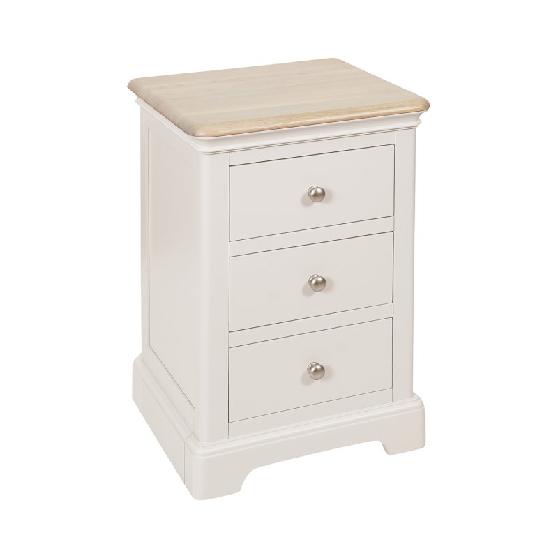 Bideford Painted 3 Drawer Bedside Chest Bideford Painted 3 Drawer Bedside Chest