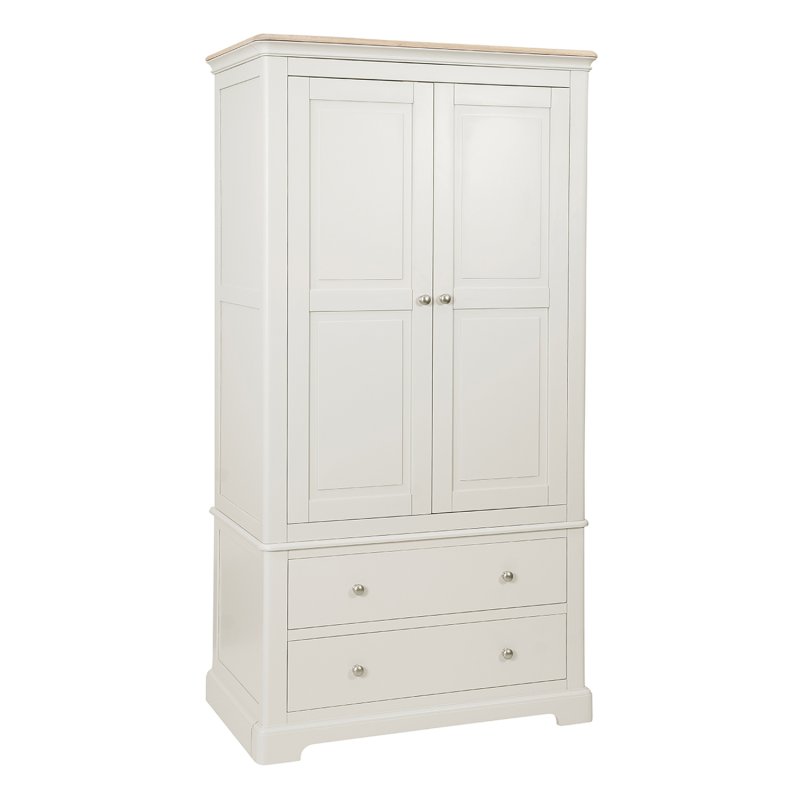 Bideford Painted 2 Drawer Gents Wardrobe Bideford Painted 2 Drawer Gents Wardrobe