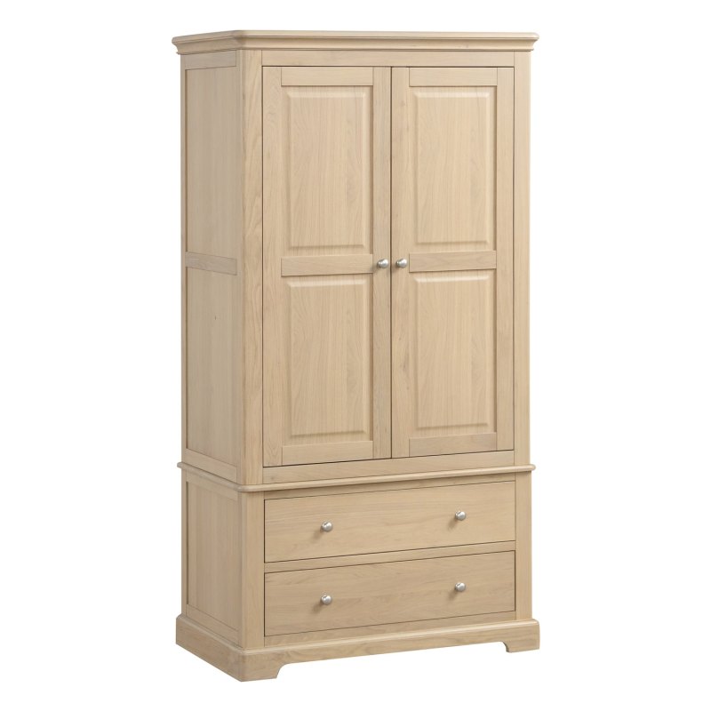 Bideford Oak 2 Drawer Gents Wardrobe Bideford Oak 2 Drawer Gents Wardrobe