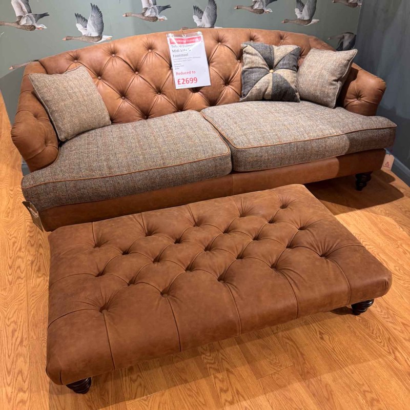 Showroom Clearance: Tetrad Dalmore Midi Sofa & Rectangular Footstool Showroom Clearance: Tetrad Dalmore Midi Sofa & Rectangular Footstool