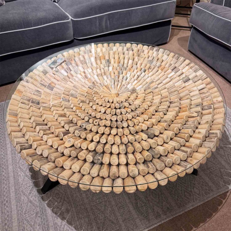 Showroom Clearance: Bambusa KK103 100cm Round Coffee Table Showroom Clearance: Bambusa KK103 100cm Round Coffee Table