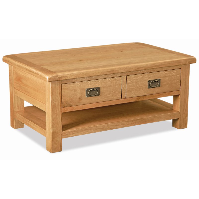 Hamilton Large Coffee Table with Drawer & Shelf Hamilton Large Coffee Table with Drawer & Shelf
