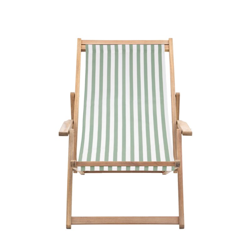 Clevedon Deckchair in Verde Stripe Clevedon Deckchair in Verde Stripe