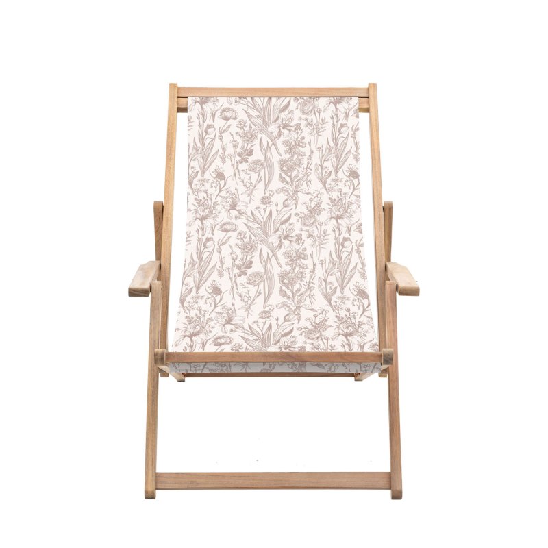 Clevedon Deckchair in Clay Flora Clevedon Deckchair in Clay Flora