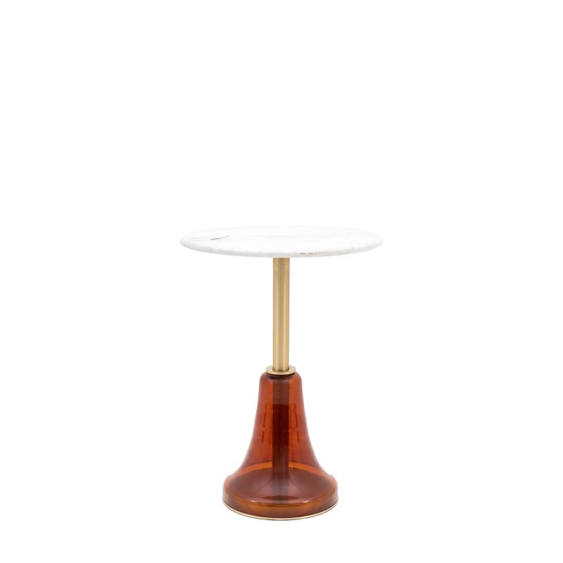 Allende Round Side Table in Orange Allende Round Side Table in Orange