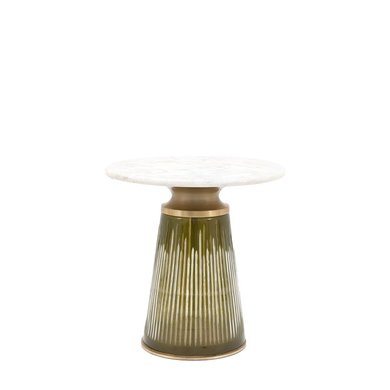 Garcia Round Side Table in Dusk Garcia Round Side Table in Dusk