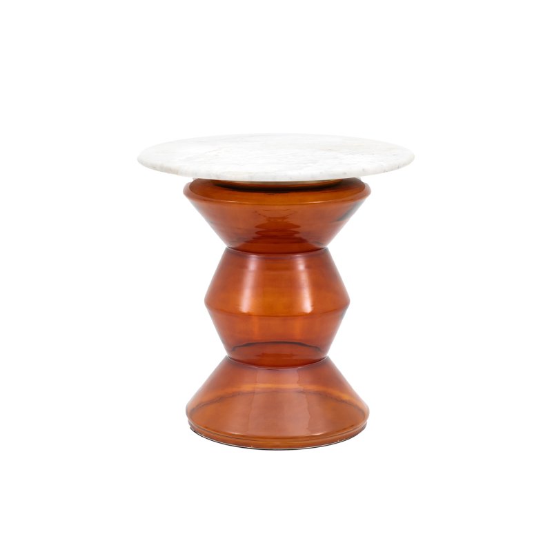 Tasso Round Side Table in Orange Tasso Round Side Table in Orange