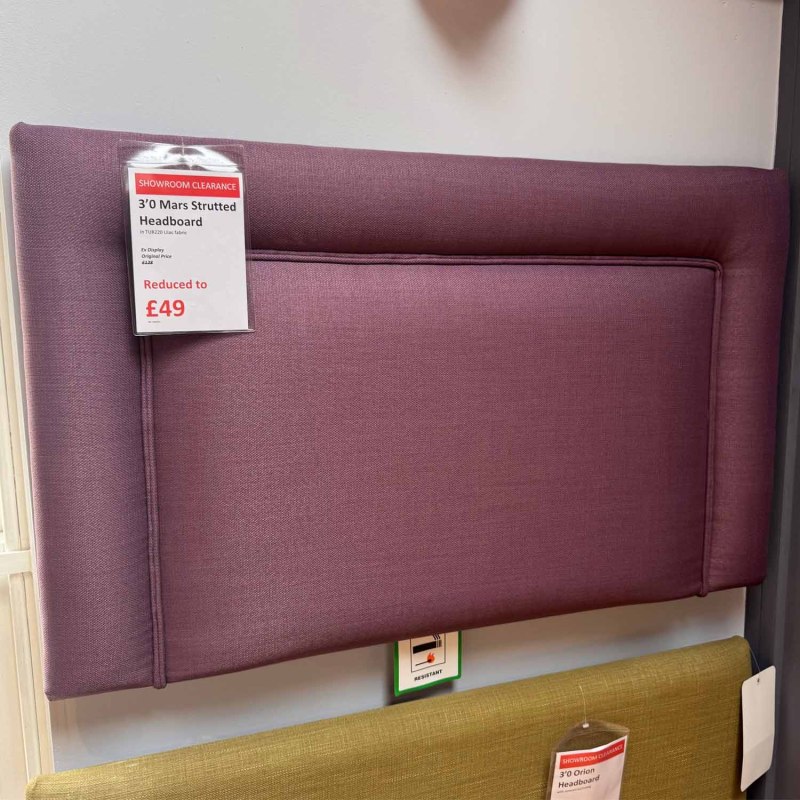 Showroom Clearance: Mars 3ft Strutted Headboard Showroom Clearance: Mars 3ft Strutted Headboard