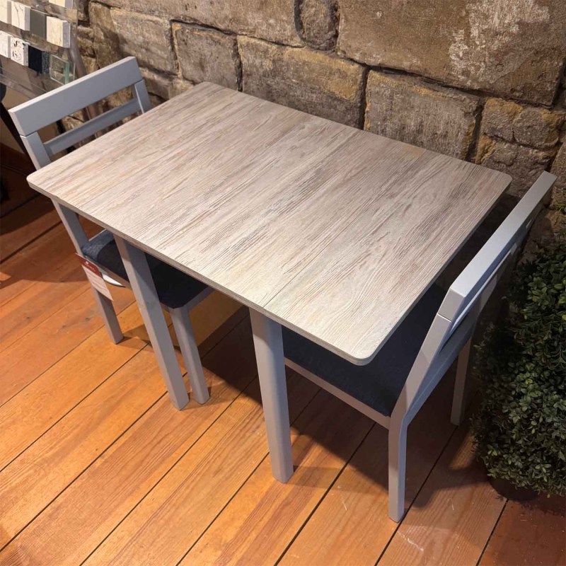 Showroom Clearance: Anbercraft Duratop DT01 Drop Leaf Table & 2x Darwin Slatted Back Chairs Showroom Clearance: Anbercraft Duratop DT01 Drop Leaf Table & 2x Darwin Slatted Back Chairs