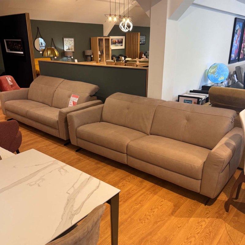 Showroom Clearance: ROM Tofane 230cm Fixed Sofa & Electric Recliner Sofa Showroom Clearance: ROM Tofane 230cm Fixed Sofa & Electric Recliner Sofa