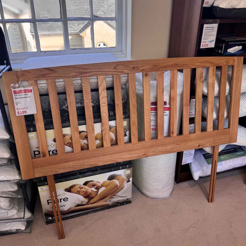 Showroom Clearance: Thornbury 5ft Oak Headboard Showroom Clearance: Thornbury 5ft Oak Headboard