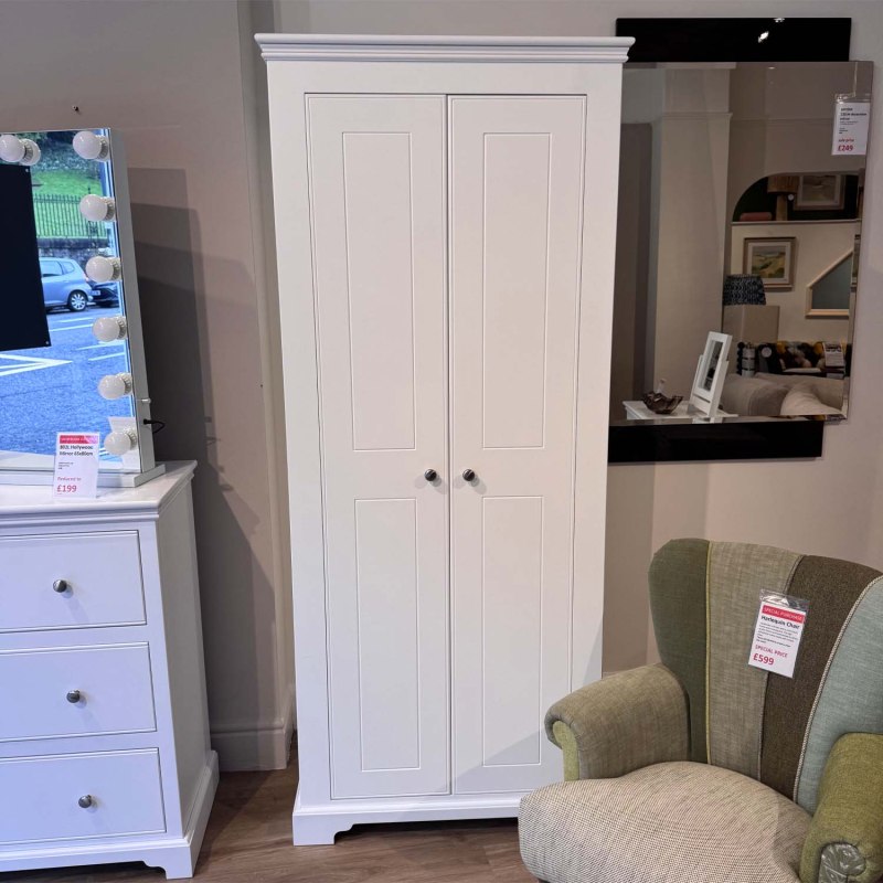 Showroom Clearance: Wimbledon 2 Door Small All Hanging Wardrobe Showroom Clearance: Wimbledon 2 Door Small All Hanging Wardrobe