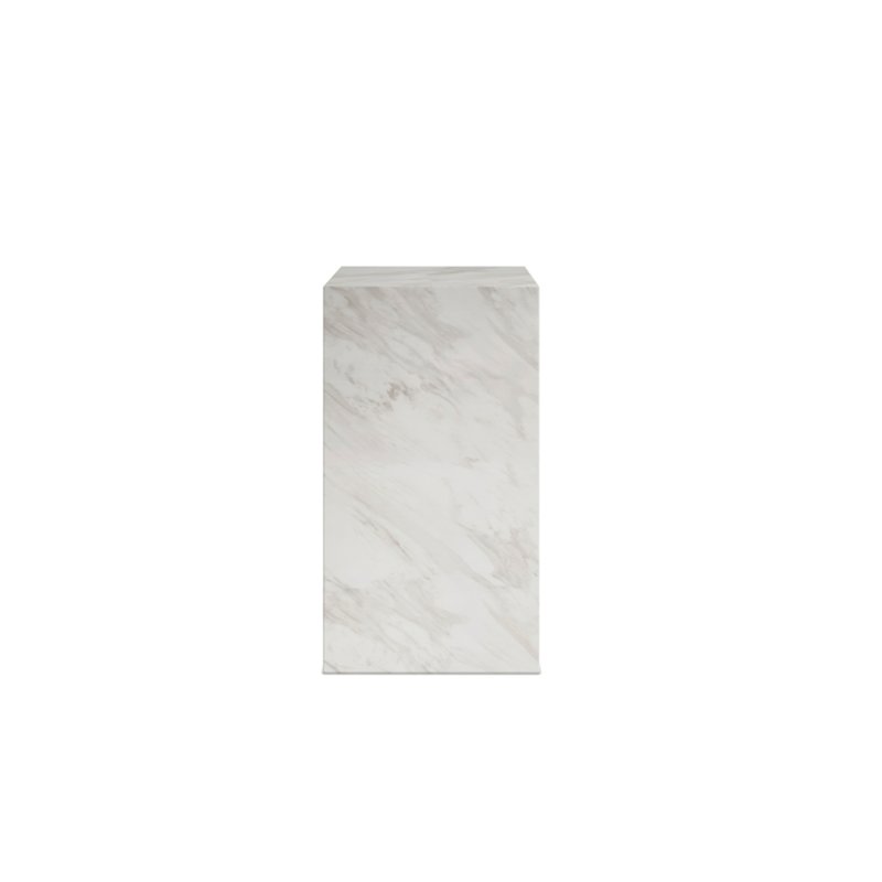 Marmo White Marble Small Pedestal Marmo White Marble Small Pedestal