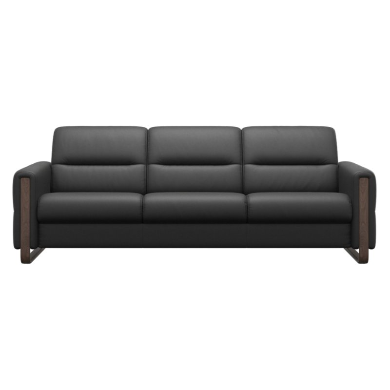 Stressless Fiona 3 Seater Sofa with Wood Arms Stressless Fiona 3 Seater Sofa with Wood Arms