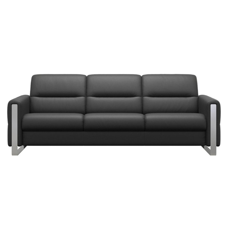 Stressless Fiona 3 Seater Sofa with Steel Arms Stressless Fiona 3 Seater Sofa with Steel Arms