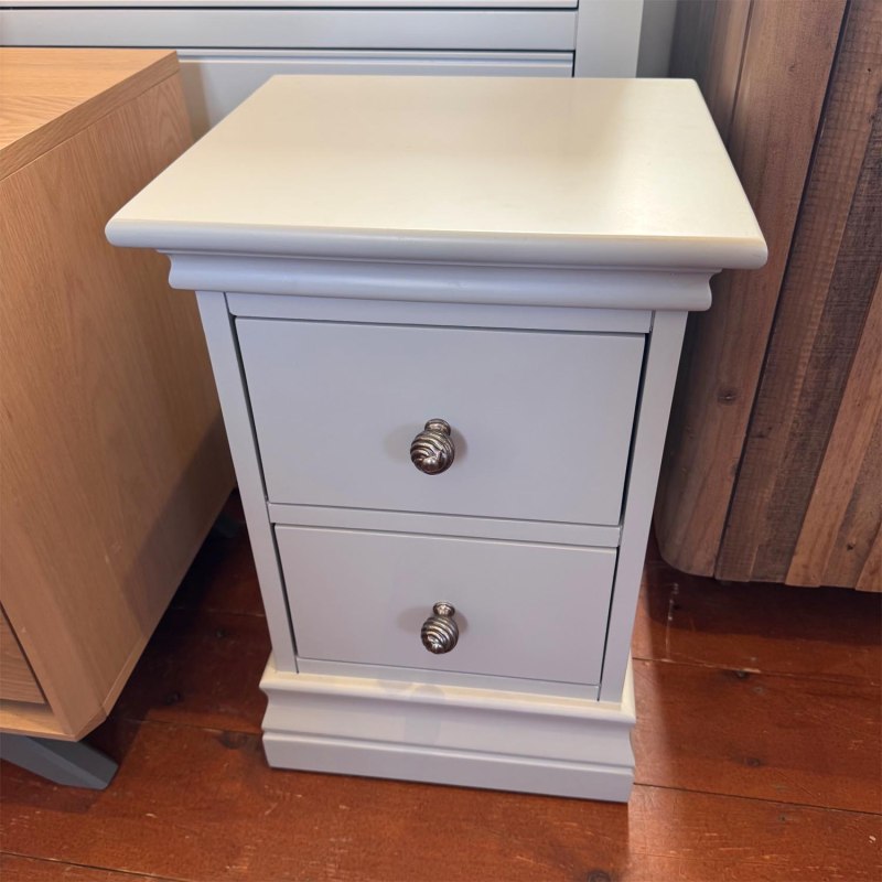 Showroom Clearance: Armance 2 Drawer Narrow Bedside Cabinet Showroom Clearance: Armance 2 Drawer Narrow Bedside Cabinet