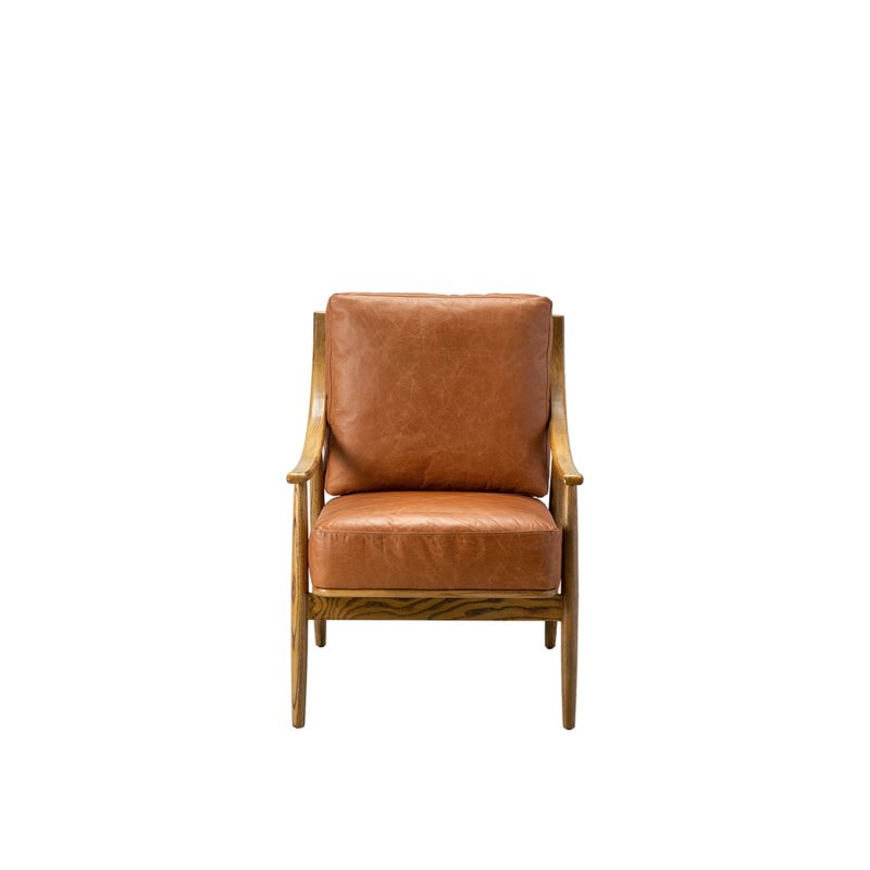Hythe Armchair in Brown Leather Hythe Armchair in Brown Leather