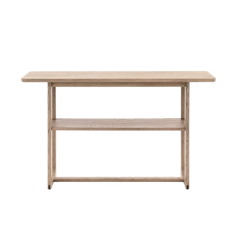 Cadoc Smoked Oak Console Table Cadoc Smoked Oak Console Table