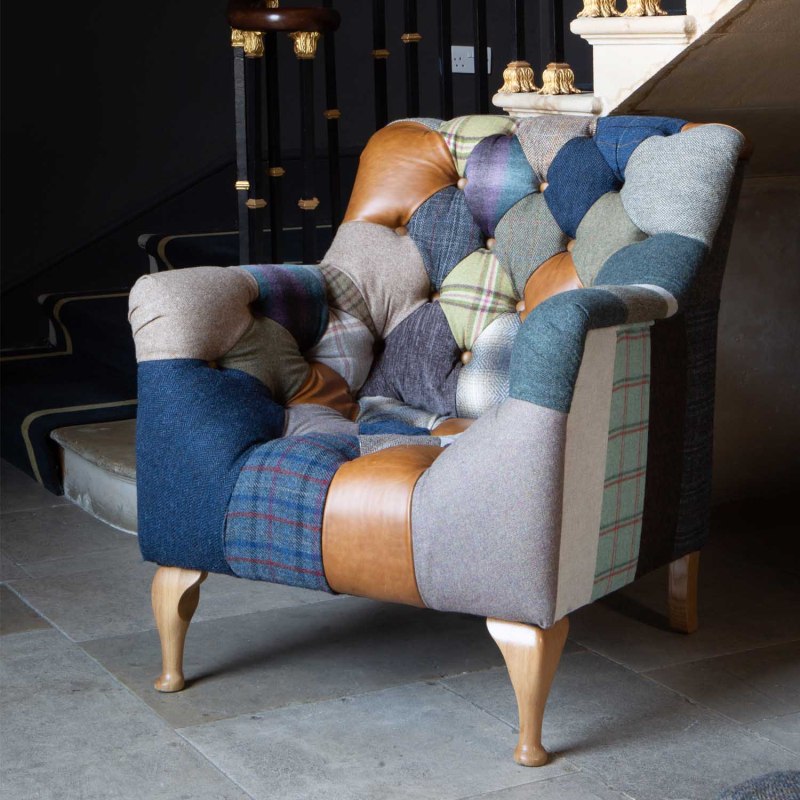 Barmouth Club Armchair in Patchwork Barmouth Club Armchair in Patchwork