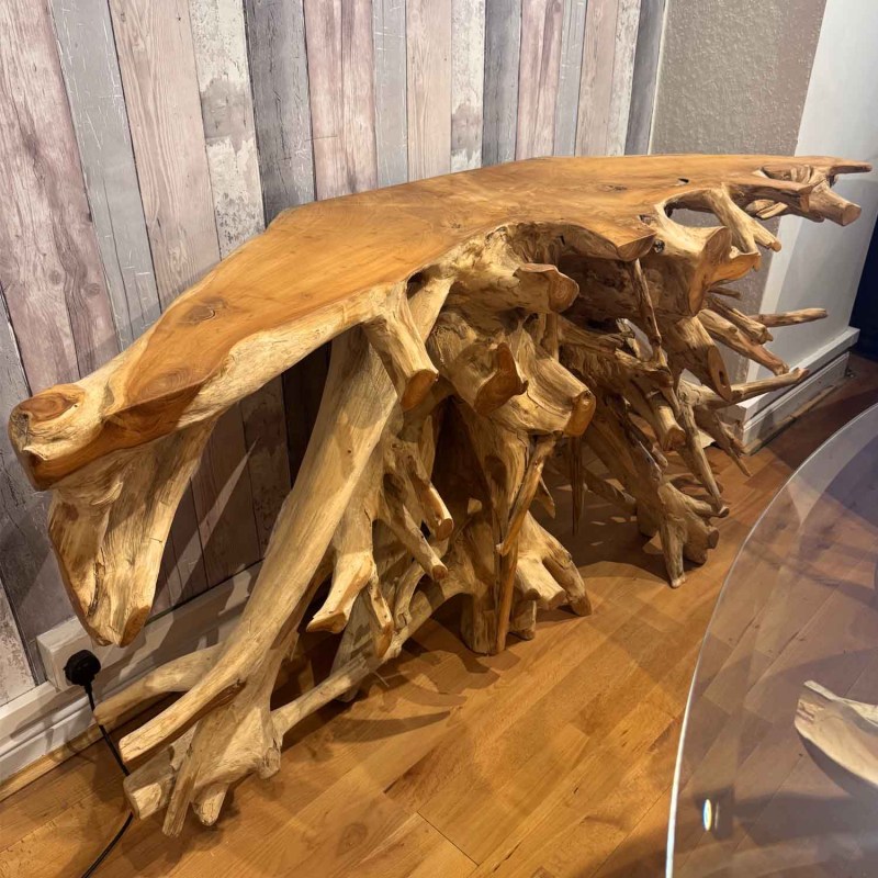 Showroom Clearance: Tectona Root 160cm Console Table Showroom Clearance: Tectona Root 160cm Console Table
