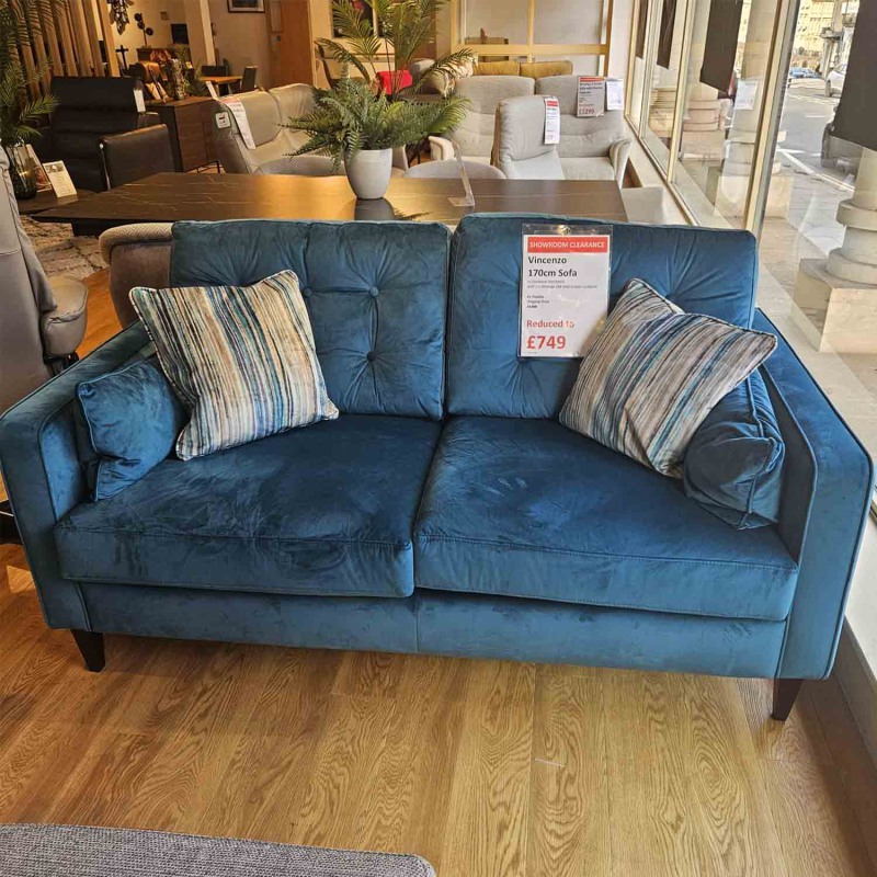 Showroom Clearance: Vincenzo 170cm Sofa Showroom Clearance: Vincenzo 170cm Sofa