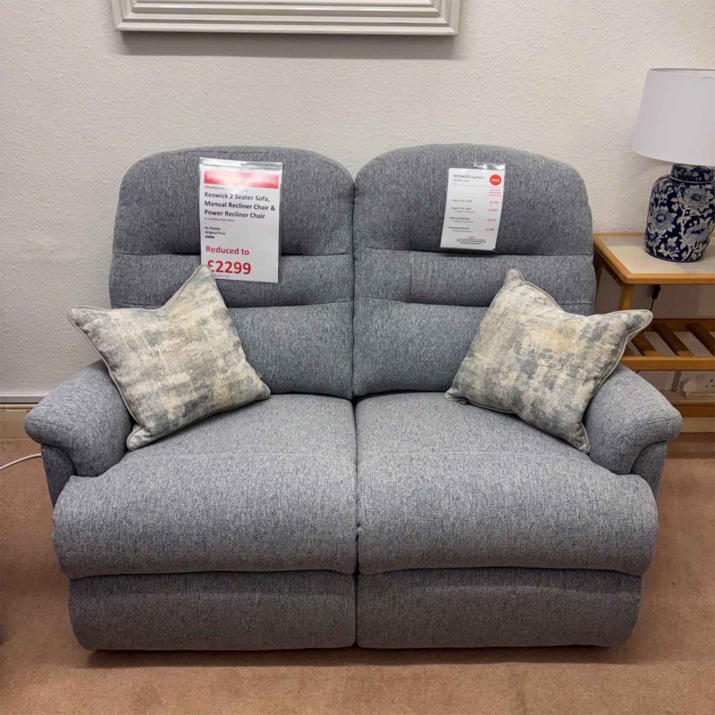 Showroom Clearance: Keswick 2 Seater Sofa, Manual Recliner Chair & Power Recliner Chair Showroom Clearance: Keswick 2 Seater Sofa, Manual Recliner Chair & Power Recliner Chair