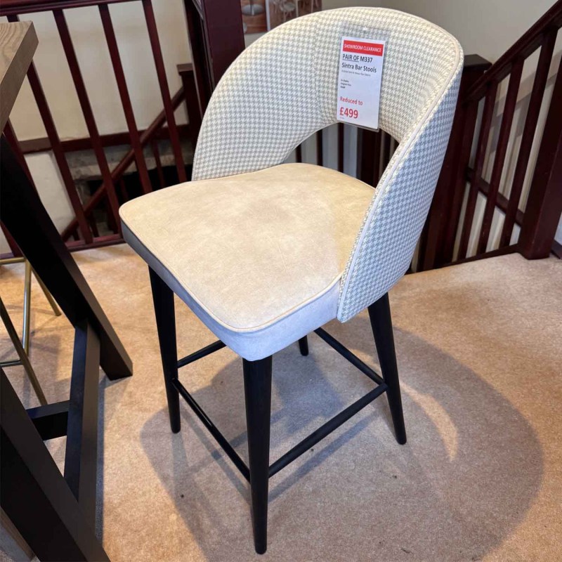 Showroom Clearance: Pair of M337 Sintra Bar Stools Showroom Clearance: Pair of M337 Sintra Bar Stools