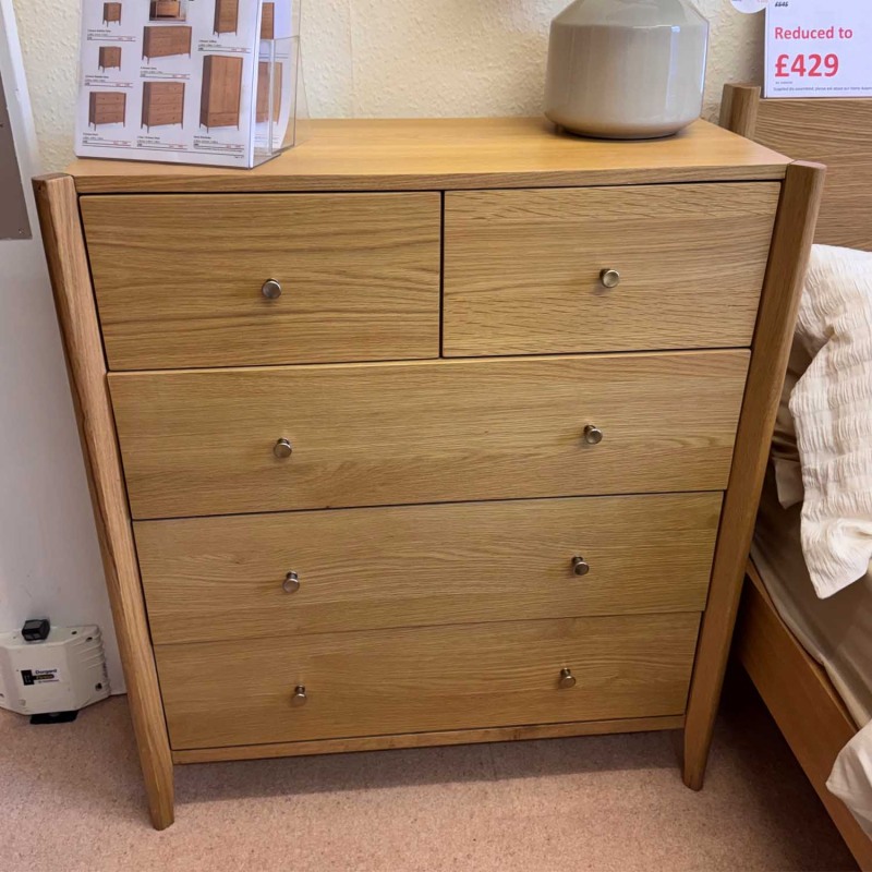 Showroom Clearance: Paterson Natural 2+3 Drawer Chest Showroom Clearance: Paterson Natural 2+3 Drawer Chest