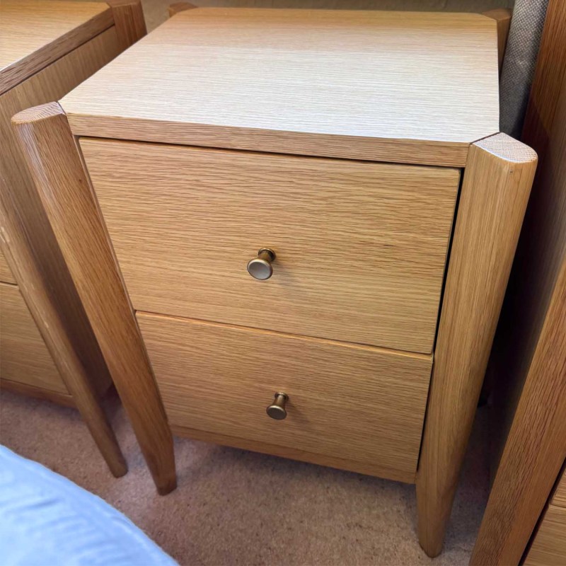 Showroom Clearance: Paterson Natural 2 Drawer Bedside Chest Showroom Clearance: Paterson Natural 2 Drawer Bedside Chest