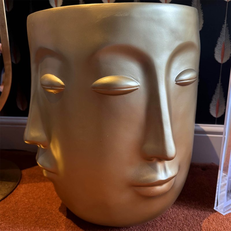 Showroom Clearance: Christy Gold Side Table Showroom Clearance: Christy Gold Side Table