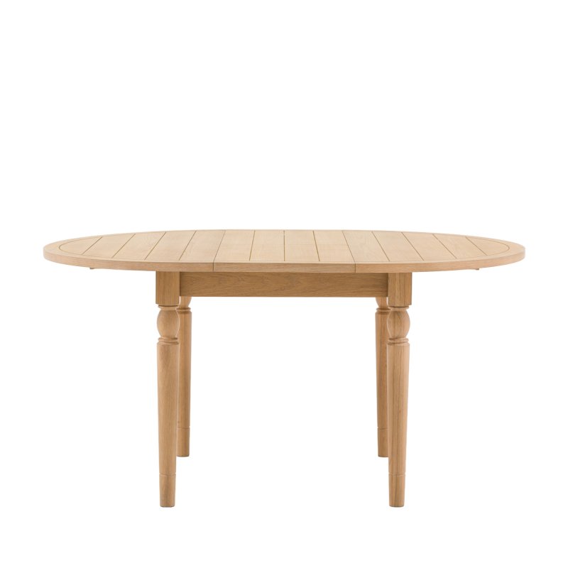 Ethan Oak Round Extending Dining Table Ethan Oak Round Extending Dining Table