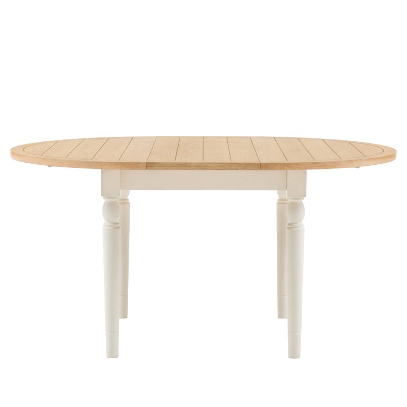 Ethan White Round Extending Dining Table Ethan White Round Extending Dining Table