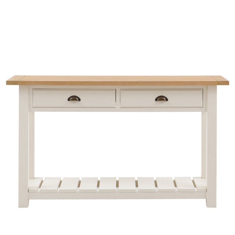 Ethan White 2 Drawer Console Table Ethan White 2 Drawer Console Table
