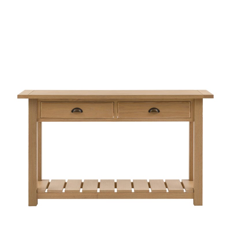 Ethan Oak 2 Drawer Console Table Ethan Oak 2 Drawer Console Table