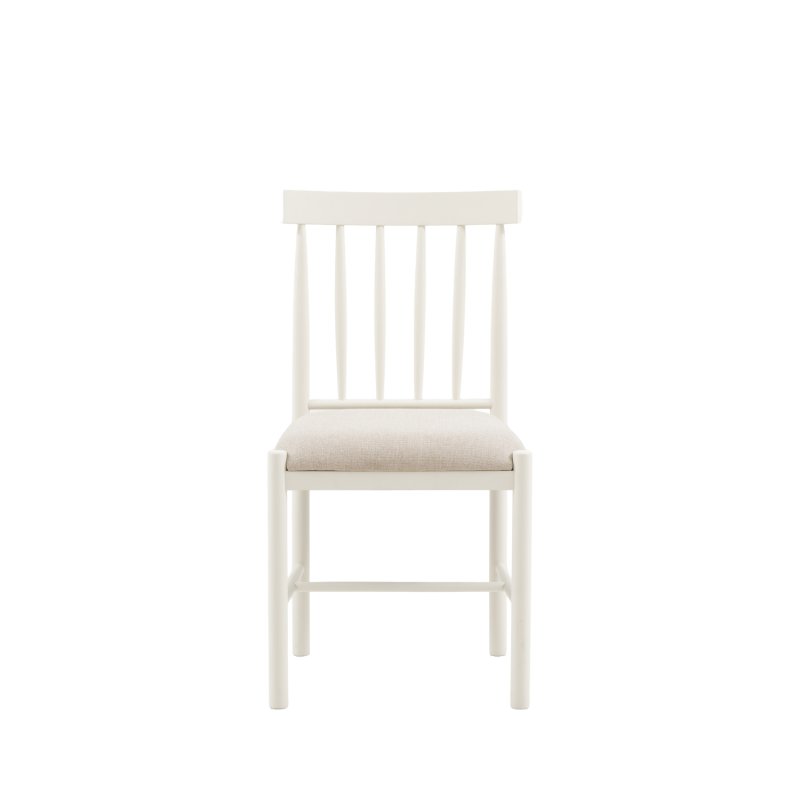 Ethan White Dining Chair with Upholstered Seat (Pair of 2) Ethan White Dining Chair with Upholstered Seat (Pair of 2)
