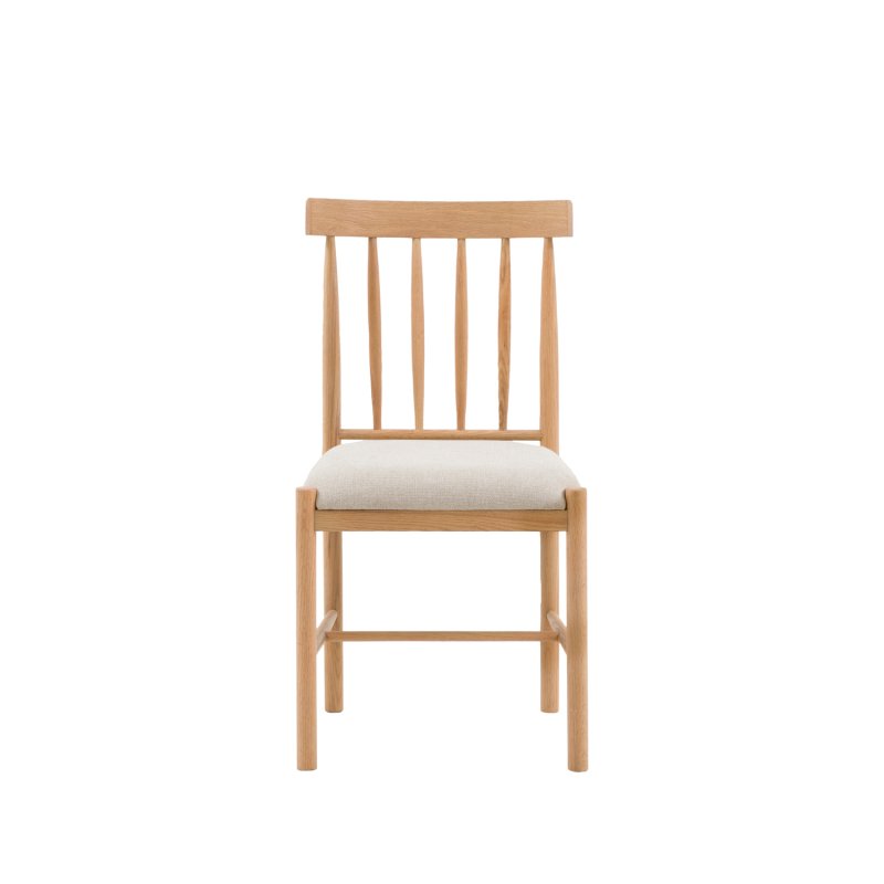Ethan Oak Dining Chair with Upholstered Seat (Pair of 2) Ethan Oak Dining Chair with Upholstered Seat (Pair of 2)