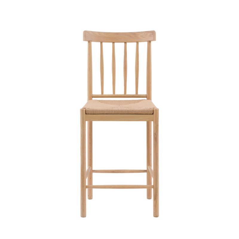 Ethan Oak Counter Stool with Woven Seat Ethan Oak Counter Stool with Woven Seat