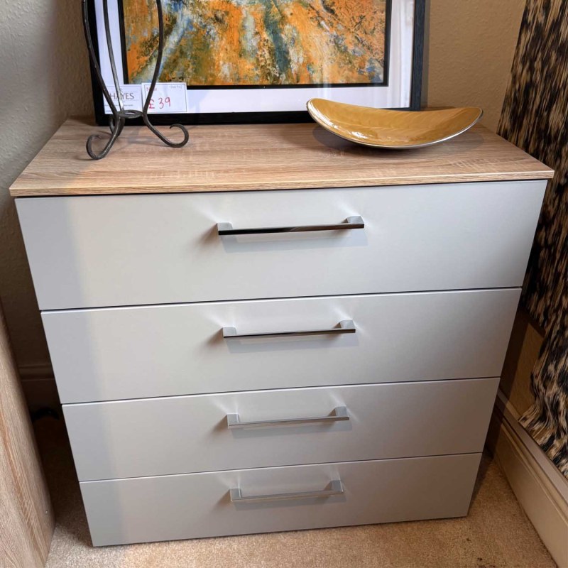 Showroom Clearance: Entremont 80cm Wide 4 Drawer Chest Showroom Clearance: Entremont 80cm Wide 4 Drawer Chest