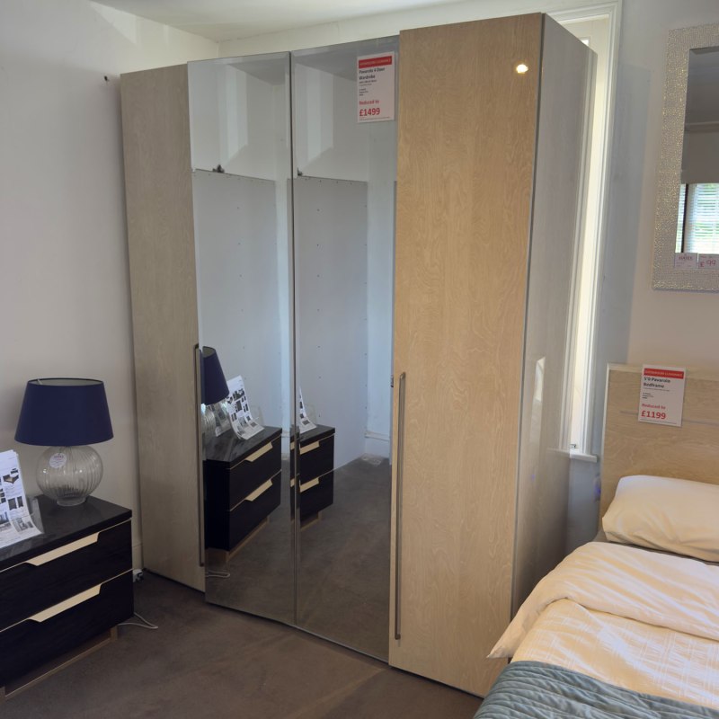 Showroom Clearance: Pavarolo 4 Door Wardrobe Showroom Clearance: Pavarolo 4 Door Wardrobe