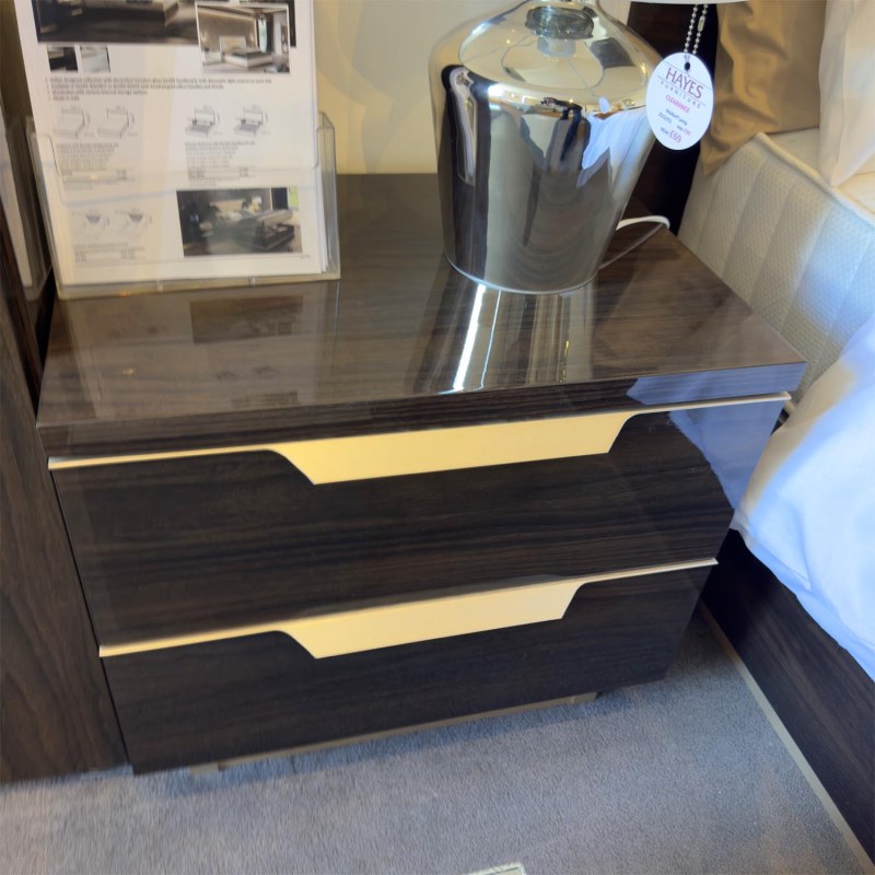 Showroom Clearance: Pair of Sestino 2 Drawer Bedsides Showroom Clearance: Pair of Sestino 2 Drawer Bedsides