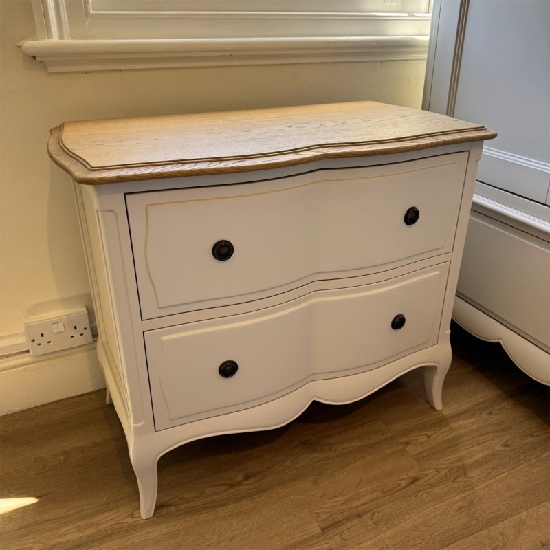 Showroom Clearance: Marielle 2 Drawer Wide Bedside Showroom Clearance: Marielle 2 Drawer Wide Bedside