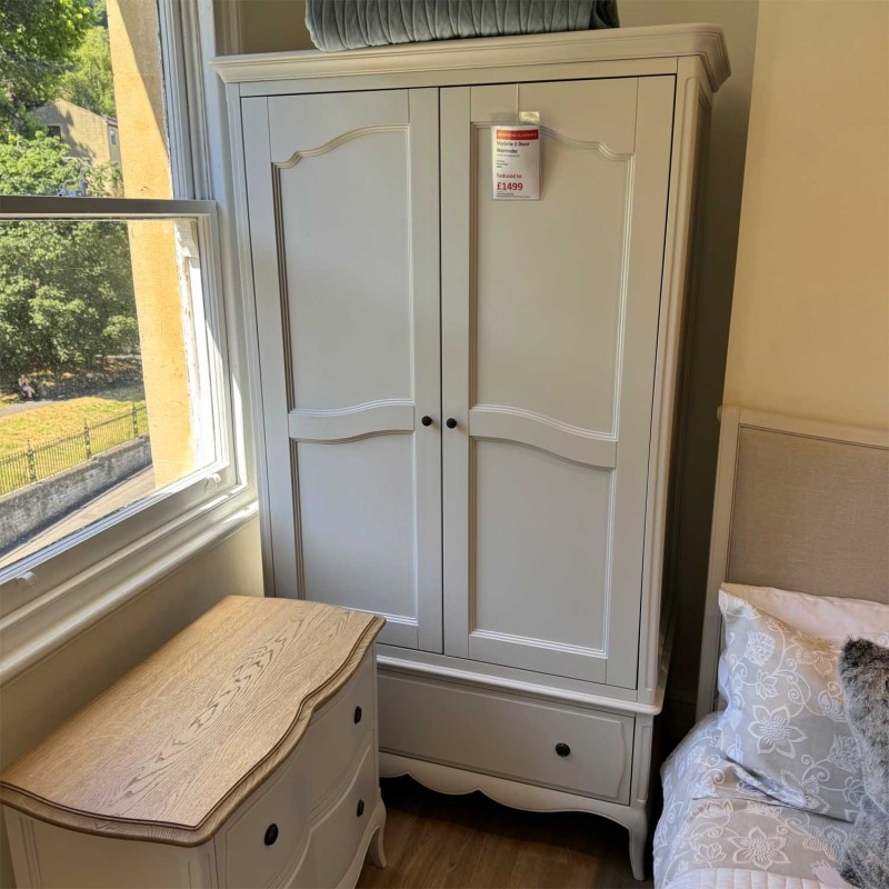 Showroom Clearance: Marielle 2 Door Wardrobe Showroom Clearance: Marielle 2 Door Wardrobe