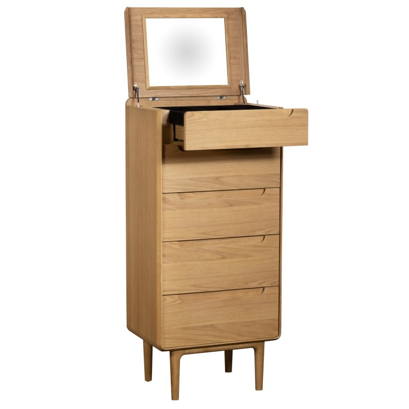 G Plan Winchester 5 Drawer Tall Chest with Mirror G Plan Winchester 5 Drawer Tall Chest with Mirror