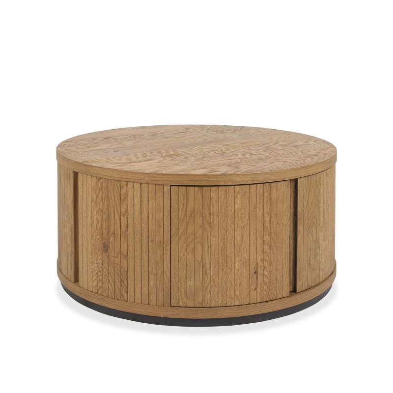 Nielsen Rustic Oak Round Coffee Table Nielsen Rustic Oak Round Coffee Table
