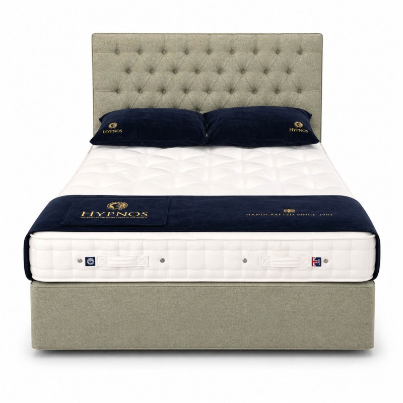 Showroom Clearance: Hypnos 5ft Burford Pocket Sprung Divan Set with Eleanor Euro Slim Heaboard Showroom Clearance: Hypnos 5ft Burford Pocket Sprung Divan Set with Eleanor Euro Slim Heaboard