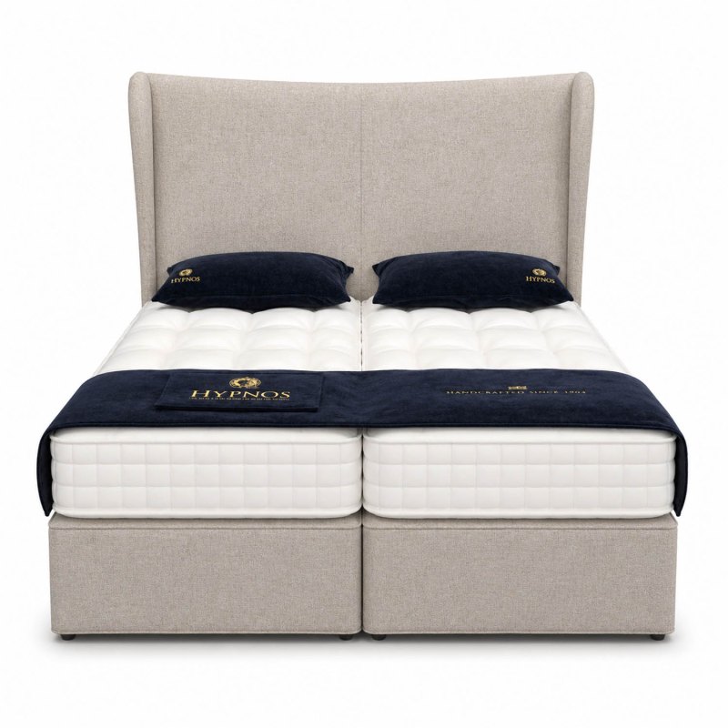 Showroom Clearance: Hypnos 6ft Zip&Link Sherborne Pocket Sprung Divan Set & Alice Winged Headboard Showroom Clearance: Hypnos 6ft Zip&Link Sherborne Pocket Sprung Divan Set & Alice Winged Headboard