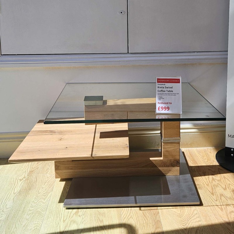 Showroom Clearance: Venjakob Kreta Swivel Coffee Table Showroom Clearance: Venjakob Kreta Swivel Coffee Table